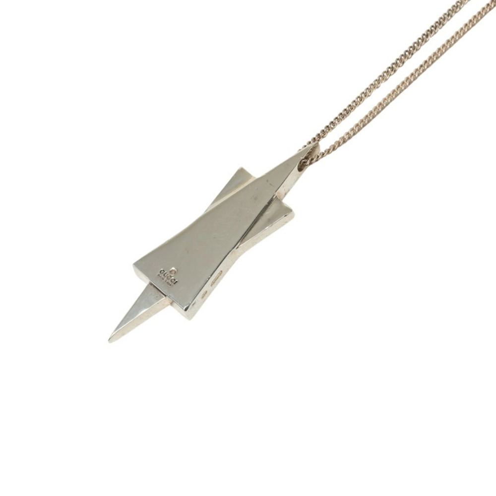 Gucci Star of David Pendant Necklace, Silver SV925, Women's.